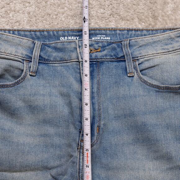 Old Navy High Rise WOW Flare Light Blue Jeans Denim Womens Size 8 NWOT - Picture 8 of 12